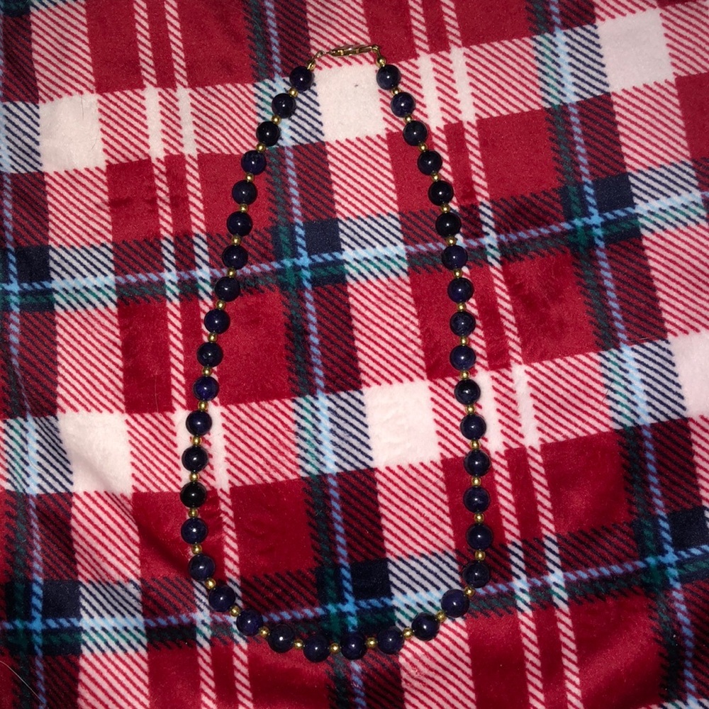 Navy & Gold Necklace